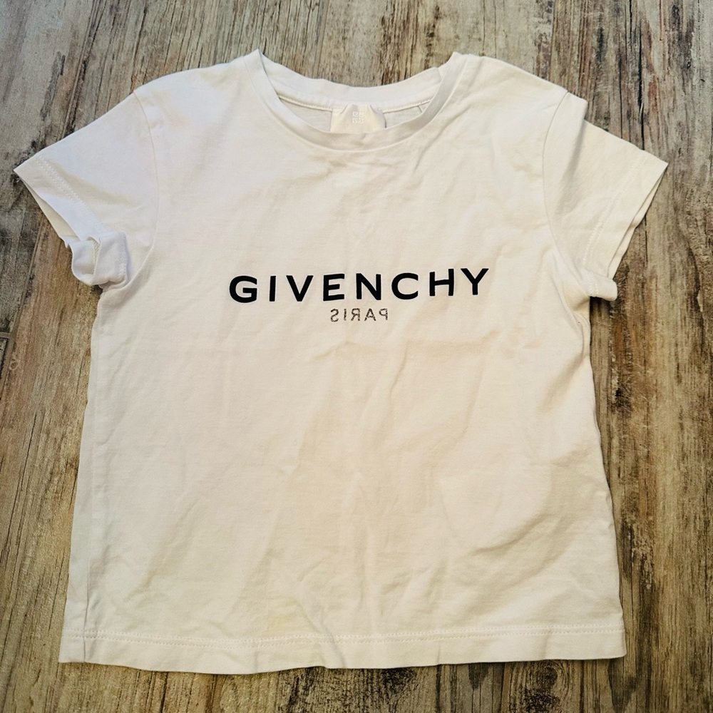 Givenchy White Short Sleeve Tee Classic Crew Neck